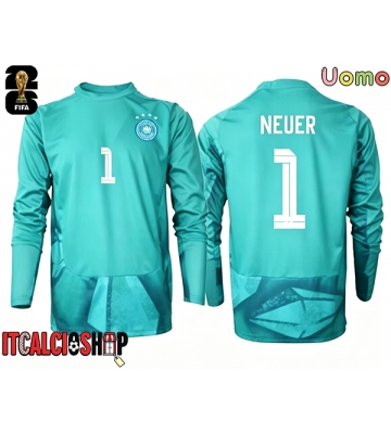 Germania Manuel Neuer #1 Portiere Prima Maglia Mondiali 2026 Manica Lunga